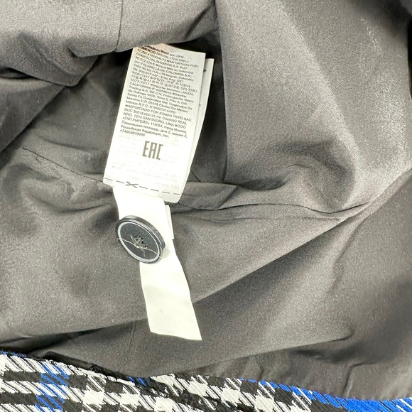 Banana Republic Womens Sz 4 Tailored Blazer/Jacket Blue White Black Plaid NEW! - Picture 11 of 16